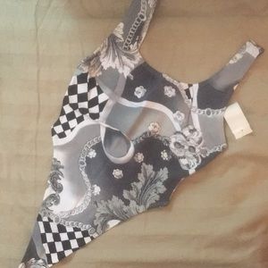 Bonnie August, Printed Leotard, Size Small